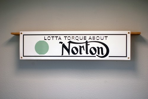 Norton motorcycle banner - norton,