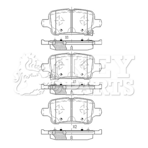 Brake pads set - brake, for