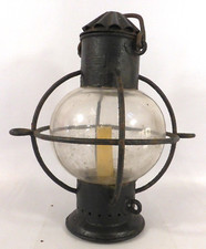 Vintage Ship's Marine Lantern/Lamp by Ouvrard Villars France RESTORATION PROJECT