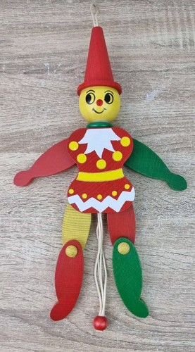 Wooden famo puppet - pull, string