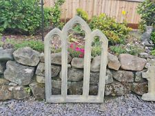 MEDIEVAL STYLE OLD TRIPLE CHURCH ARCH GARDEN ENGLISH STONE - DELIVERY AVAILABLE 