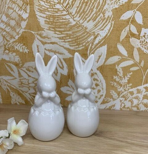 White ceramic easter - ceramic,