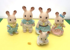 LIMITED EDITION SYLVANIAN FAMILIES ANNIVERSARY CHOCOLATE RABBITS BUNDLE FIGURES