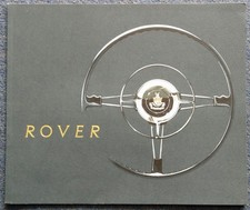 ROVER CAR RANGE Sales Brochure 1958 #548 MODELS 60 75 90 105R 105 S