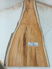 1200 x 250-370 x 27mm Flat Sanded Kiln Dried Yew Hardwood Timber Plank 080801
