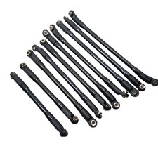 10Pcs Aluminum Rod Link Linkage KIT For Axial SCX10 II 90046 1/10 RC Crawler Car