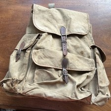 Vintage Canvas Frame Backpack Mountain Alps Climber Mountaineer Rucksack Prop