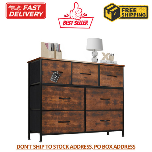 Brown drawers dresser - 7,