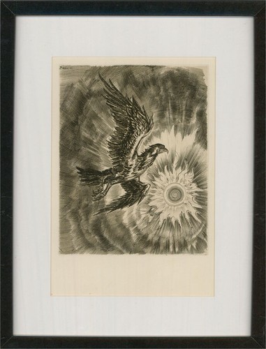 20th century etching eagle - 20th,