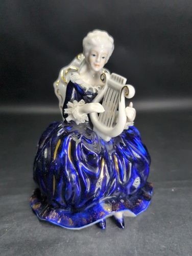 Vintage blue white porcelain - &,