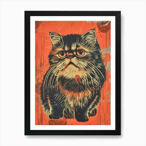 Himalayan cat relief - himalayan,
