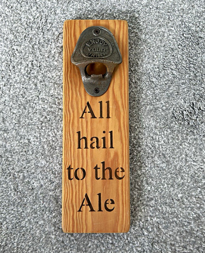Wooden bottle opener - wooden,