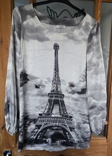 TUZZI 100% Silk Eiffel Tower