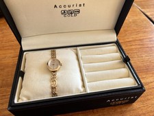 Ladies accurist 9ct gold - 9ct, watch