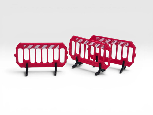 Plastic traffic barriers red - traffic,