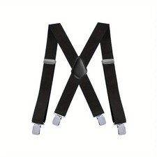 1PC Heavy Duty Big & Tall Suspenders for Men Adjustable Elastic Trouser Braces B