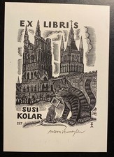 Ex Libris KATZE und Maus für