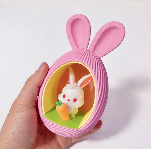 Cute easter bunny with - easter,