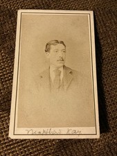 Victorian CDV Photo Man w/ Moustache NAMED - Townsend, Darwen