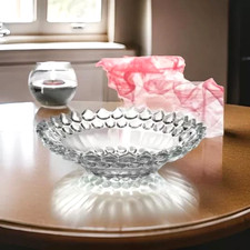 29.5cm Glass Fruit Salad Bowl Shallow Dessert Snack Salad Dish Serving Display