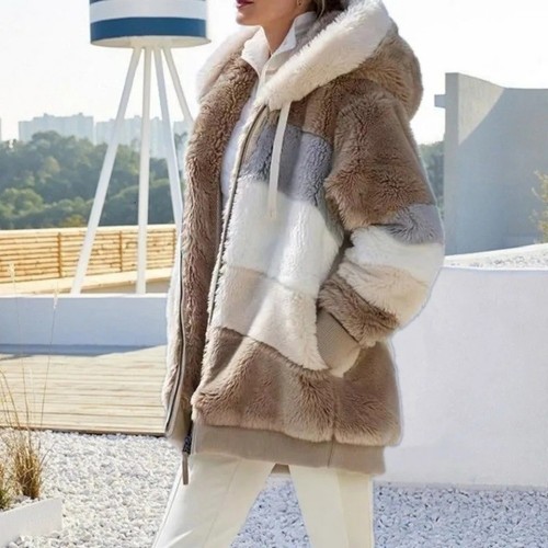 Womens oversized hooded teddy - oversized,