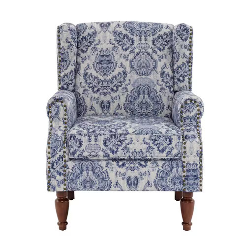 Retro navy blue floral pattern - retro,
