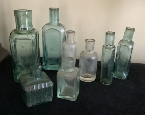 Vintage bottles inkwell and - inkwell,