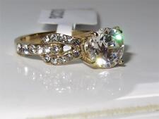 Ladies gold ring cz 2.50 carat