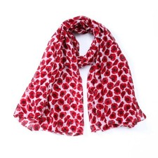 NEW Poppy Print Mini Poppy Scarf Women Fashion Soft  Lightweight Scarves  Shawl 