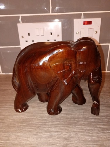Elephant wooden ornament - elephant,