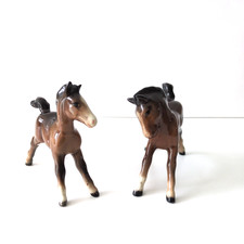 Two Beswick Brown Gloss Foal