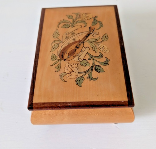 Vintage wooden sorrento - vintage, inlaid