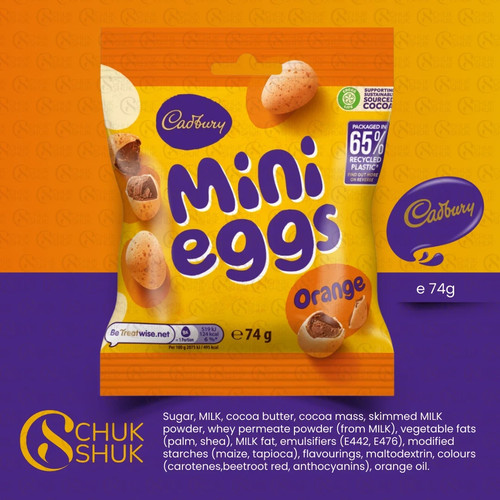 Cadbury orange mini eggs - cadbury,