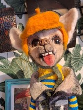 Handmade Needle Felted Dog
