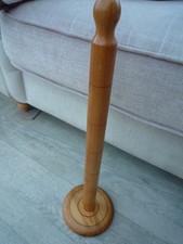 VINTAGE SOLID PINE WOOD TOILET