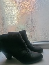 Roberto Vianni Women's Black Leather Ankle Boots Size 7