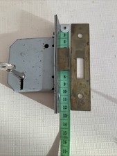 Old Door Lock With Door Plate and Key - Union Make - (Chub style) - Used