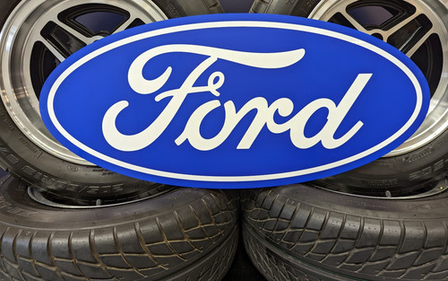 Ford sign post oval - sign,