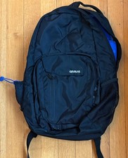 Gravis Black Metro Backpack Laptop Bag Outdoor Hiking Travel Daypack Vintage