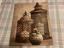 canvas picture wall art brown moroccan 50x40 50cm wide 40cm high