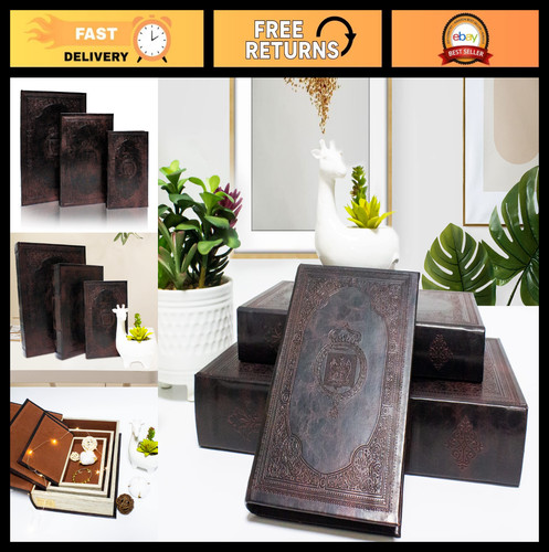 Vintage decorative book box - vintage,