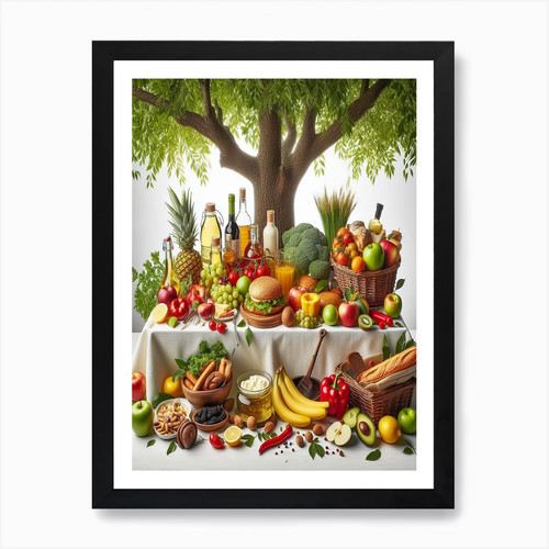 Healthy food concept - food, art