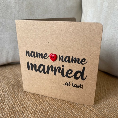 Handmade personalised wedding - handmade,
