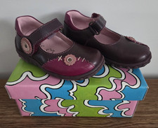 Girls Toddler Primigi Burgundy/Purple Leather Shoes - Size EU 22 / UK Infant 5