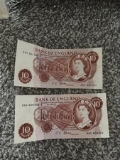 Old English Ten 10 Shillings Banknote In great Condition