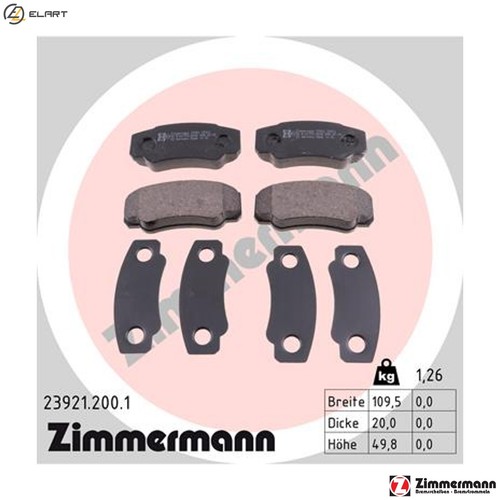 Brake pad set disc - pad,