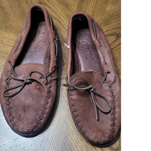 Minnetonka leather moccasins - minnetonka,