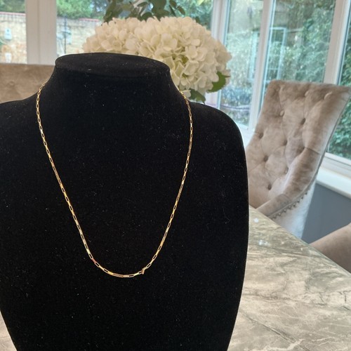 9ct gold box chain 375 - gold,