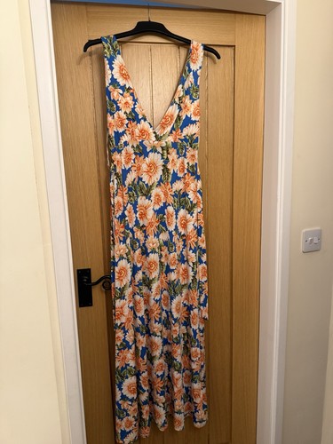 Floral slip dress neck - floral,