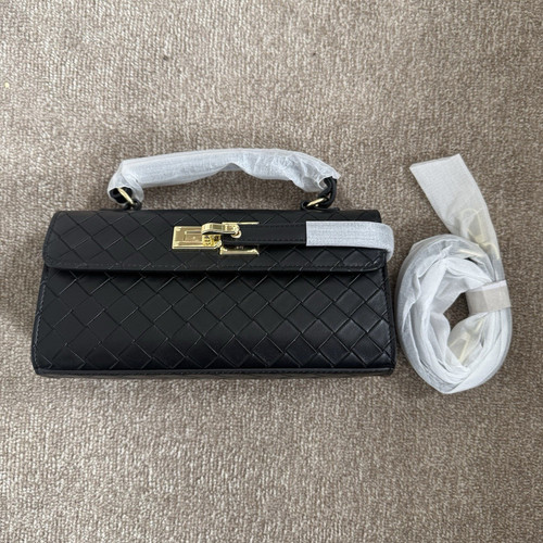 Women black quilted faux - black,